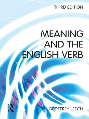 cover image of Meaning and the English Verb